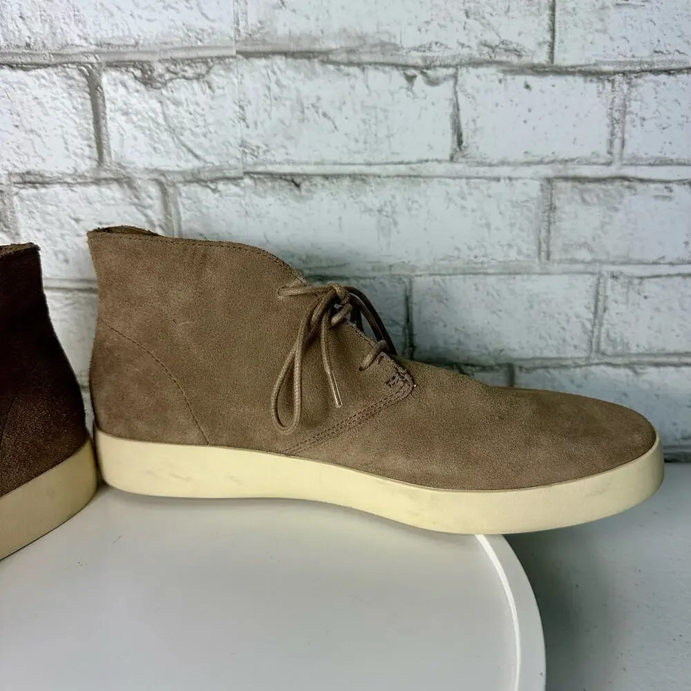 Everlane Desert Boot Pebble Suede Leather Lace Up Shoes Brown 11